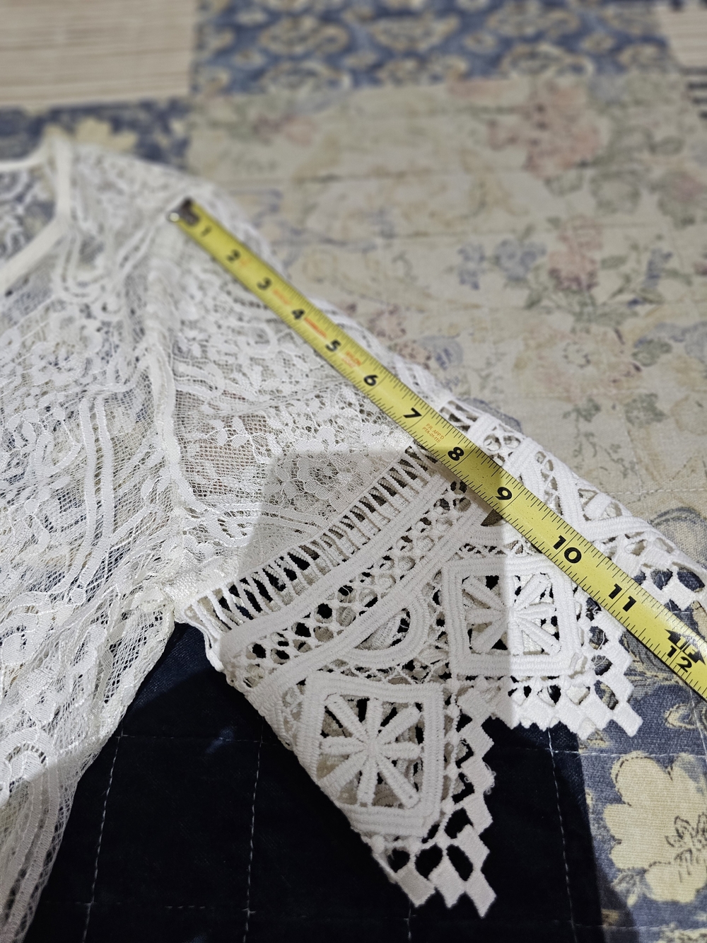 Shyanne Ivory Lace Button-Front Maxi Dress, NWT - Picture 9 of 15